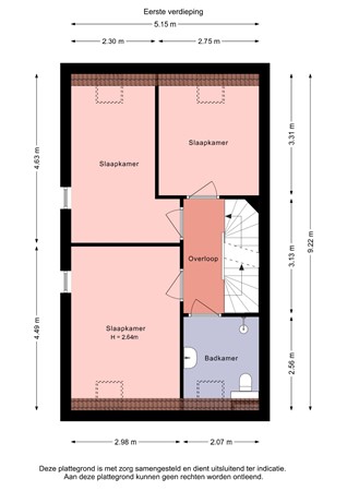 Floorplan - Kerkstraat 23, 8315 AD Luttelgeest
